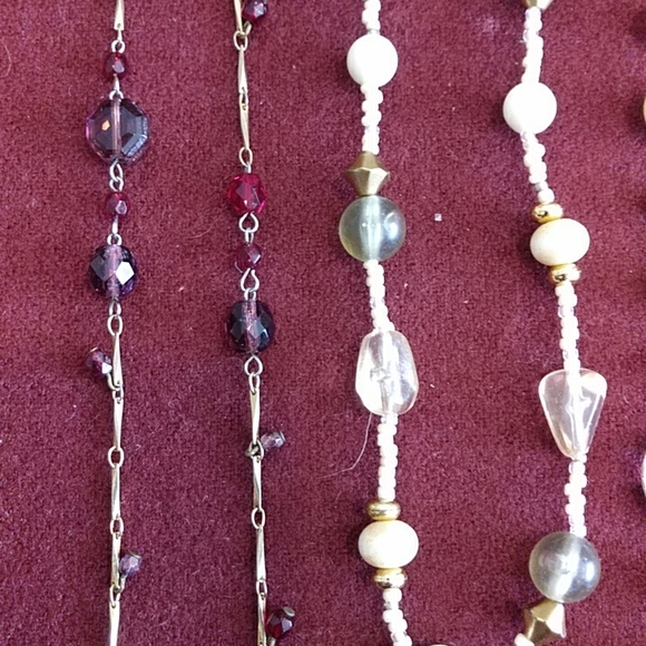 4 for $50 Beaded Necklaces Six Piece Lot Costume Fashion Jewelry - Picture 4 of 6
